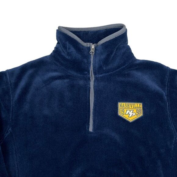 NHL Women's Nashville Predators 1/4 Zip Pullover - Picture 3 of 13